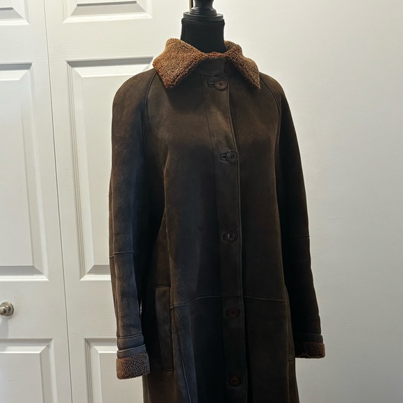 VERY GOOD DEAL!!!🔥 Beautiful AUTHENTIC Dominic Bellissimo Shearling Long Coat - Picture 13 of 13